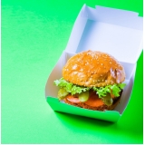 embalagem de hambúrguer personalizada Luziânia
