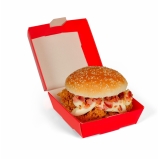 embalagem personalizada para hambúrguer Rio Quente