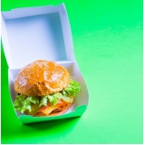 fábrica de embalagem de hambúrguer personalizada Jataí